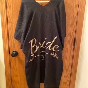 Bride bathing suit coverup